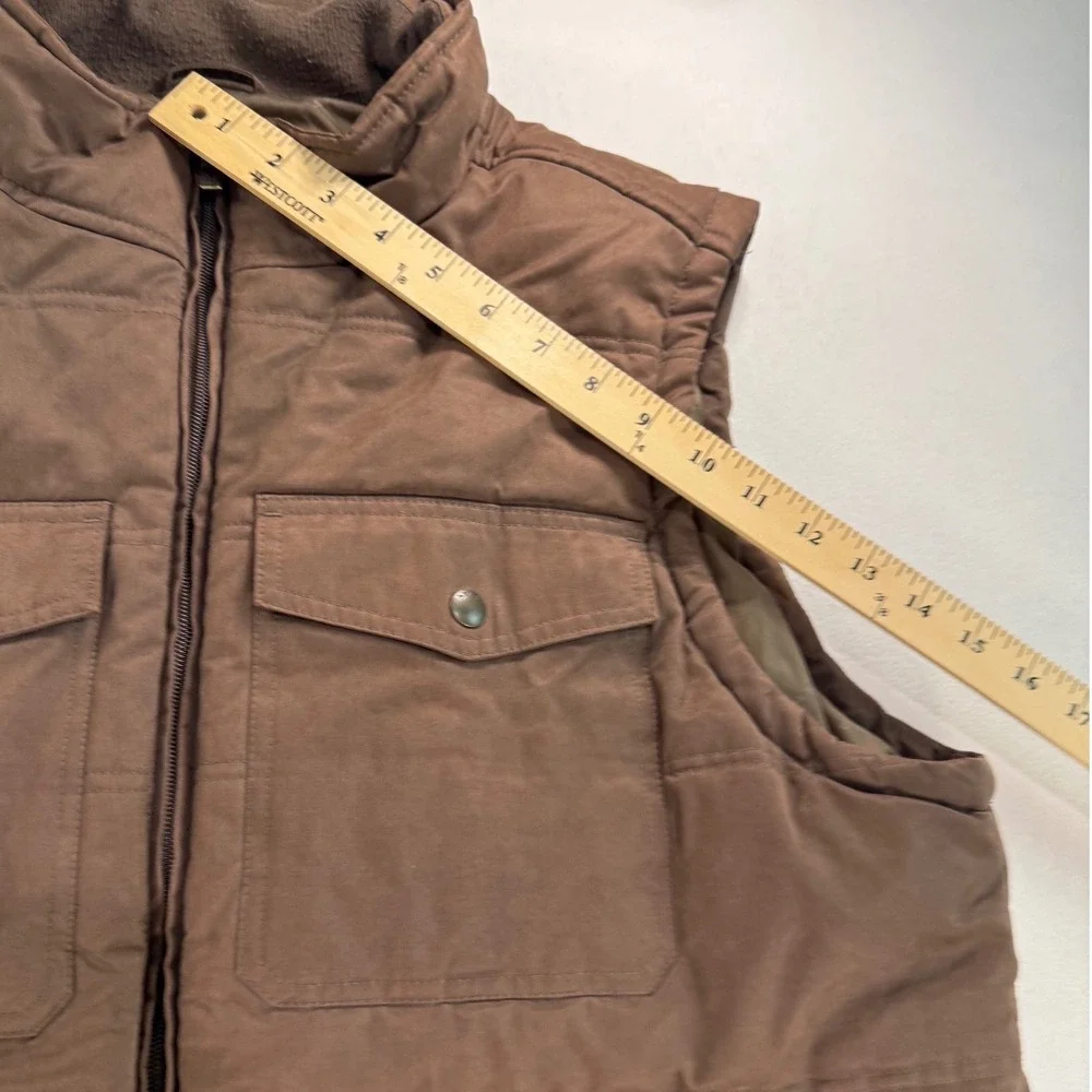 Ariat Grizzly 2.0 Canvas Vest Mens XL Brown Workwear Insulated Concealed Carry - Picture 8 of 14